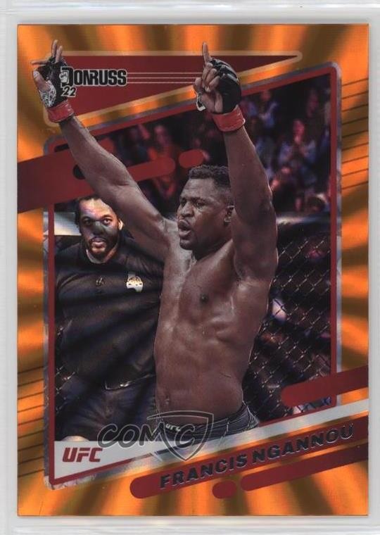 2022 Donruss UFC Holo Orange Laser Francis Ngannou #39 0zb7