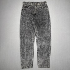 VINTAGE Levis 550 Pants Mens 32x32 (30x30) Black Faded Corduroy Made In USA