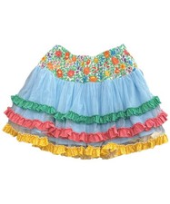 MATILDA JANE Skirt Girls Size 12 Brilliant Daydream Field of Flowers Skirt EUC