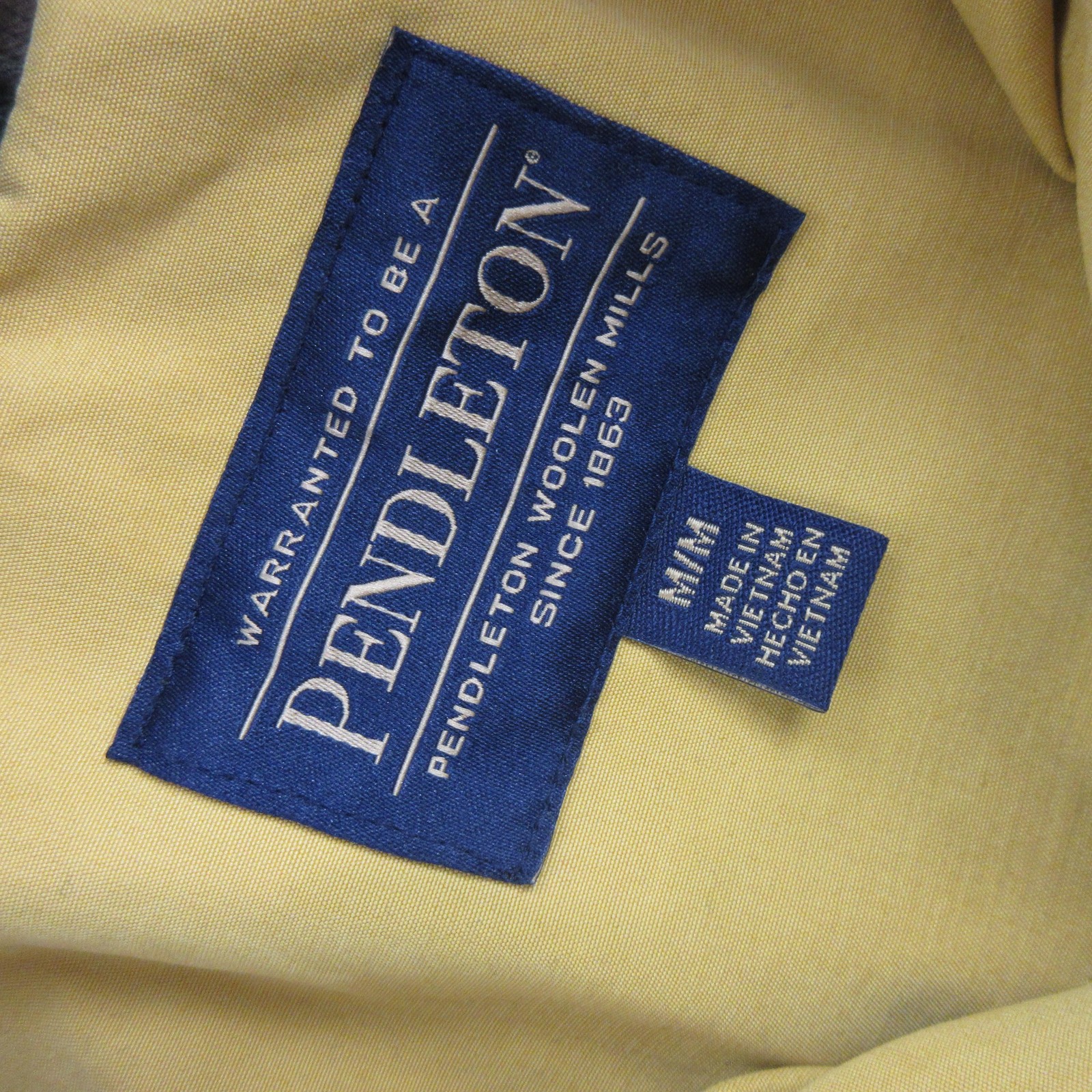 Pendleton Coat Womens Medium Yellow Rain Plaid Li… - image 8