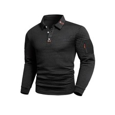 Men's Long Sleeve Fashion POLO Shirt Classic Casual Baggy Shirts