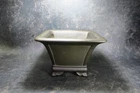 Genuine Japanese Bonsai pot  "Yamaaki" rare design,  from Tokoname.
