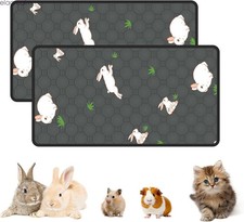 Washable Pee Pads for Guinea Pig Puppy Rabbit Small Animal Cage Mat, 2/ 4 Pack