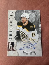 Upper Deck 2025-26 Artifacts Autofacts Pavel Zacha #AF-PZ Autographed Bruins NHL