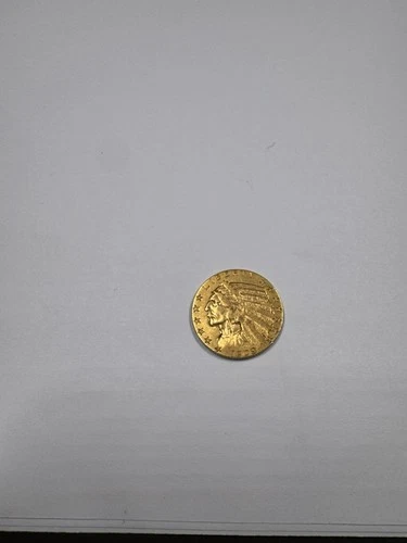 1909 D GOLD US $5 DOLLAR INDIAN HEAD HALF EAGLE COIN DENVER MINT