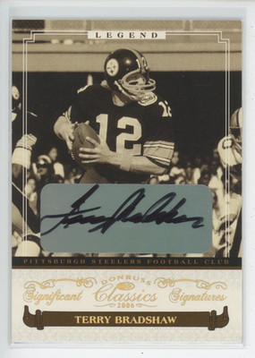 TERRY BRADSHAW AUTO 2006 DONRUSS CLASSICS SIGNIFICANT SIGNATURES 12/12 JSY # 1/1