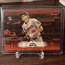2025 Topps Stadium Club Orange Parallel #62 Coby Mayo, Baltimore Orioles RC