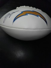 All Pro J.C. Jackson Autographed Signed Wilson Football (JSA) Cert and Sticker