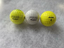 Lot Of 3 Vintage Ping Eye Golf Balls.