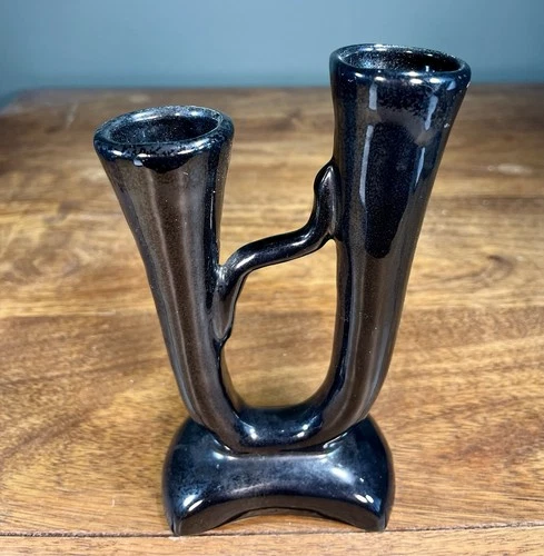 Vintage Van Briggle Pottery Double Bud Vase