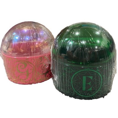 Wicked Universal City Studios Dome Glass Decor (2) Glinda Elphaba 5'' Pink Green