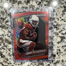 2025 Panini Prizm Black Larry Fitzgerald Red Power Prizm /75 Cardinals