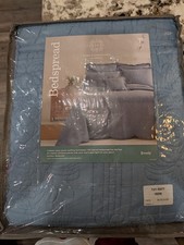 Home Expressions Twin Bedspread With 2 Standard Shams, Blue Dusk Color, Everly