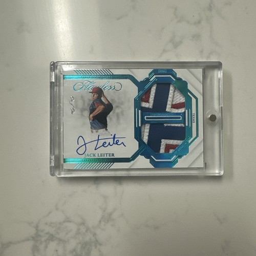 2023 Panini Flawless Jack Leiter Auto Patch Platinum 1/1