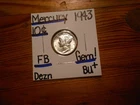 1943 Mercury Dime Gem BU+ BEAUTY!!!! PQ!!!! Full Bands!!!! WOW!!!!!