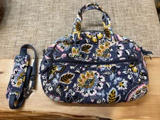 Vera Bradley Cotton Weekender Travel Bag Charmont Meadow Print