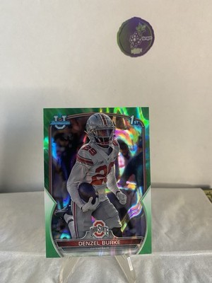 2022 Bowman U Chrome Green Refractor /99 Denzel Burke #25