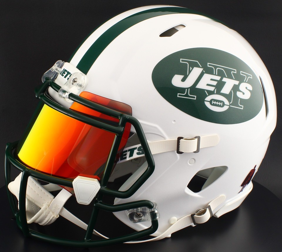 New York Jets Football 8x10in. Size Vintage Sports Photos New York Jets  Throwback Speed Full Size Replica Football Helmet - 2019-2023, Size L,  Green Riddell New York Jets NFL Helmets