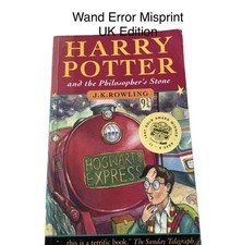 Harry Potter and the Philosopher's Stone 1st Edition 23rd Print Wand Error 1997