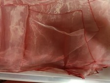 10 Used Burgundy Organza Chair Sash Bows for Weddings and Parties
