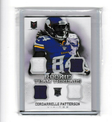 2013 Momentum Rookie Team Threads Cordarrelle Patterson RC 139/299