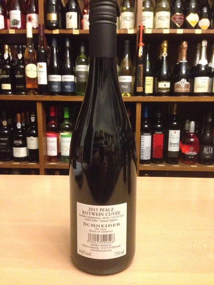 1 x URSPRUNG Rotwein Markus Schneider Ellerstadt Pfalz Trocken Cabernet Merlot - Bild 2 von 2