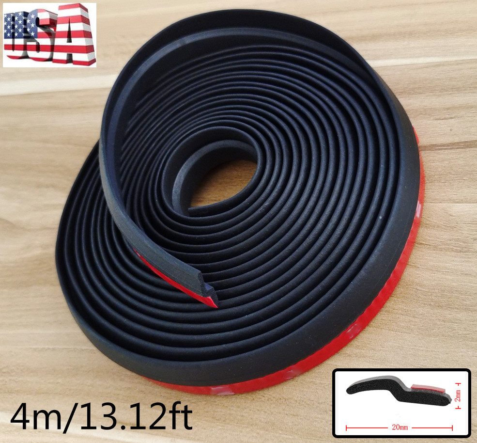 4M Z Shape Car Door Window Waterproof Rubber Seal Weather Strip Self Adhesive US