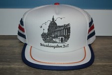 VTG WASHINGTON DC USA CAPITAL SNAPBACK HAT NOS