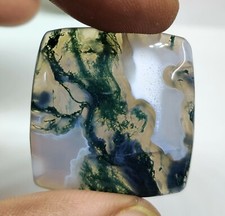 Excellent Natural Moss Agate Cushion Shape Cab Handmade Loose Gemstone 50.75Cts.