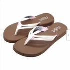 Flojos Womens Memory Foam Margo Flip Flop (WHITE TIE DYE, 8 REG) NEW