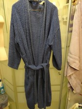 Mens Vintage Puritan Blue Terry Cloth Bath Robe