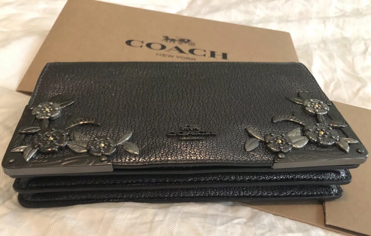 callie foldover chain clutch with metal tea rose