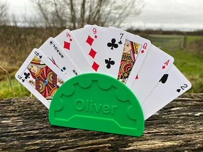 Personalised Little Hands Card Holder - Family Game Night Fun