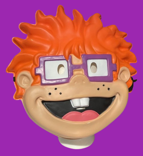 Deluxe RUGRATS CHUCKIE MASK Adult Kid Halloween Costume Funny Jumbo Cartoon Face - Picture 17 of 18
