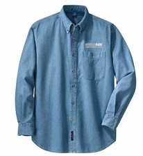 Norfolk Southern Railway Long Sleeve Embroidered Denim [den32LS]