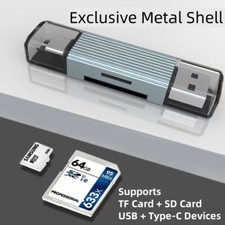 Card Reader USB 3.0 Type C Micro SD TF OTG Smart Adapter For Phone Laptop