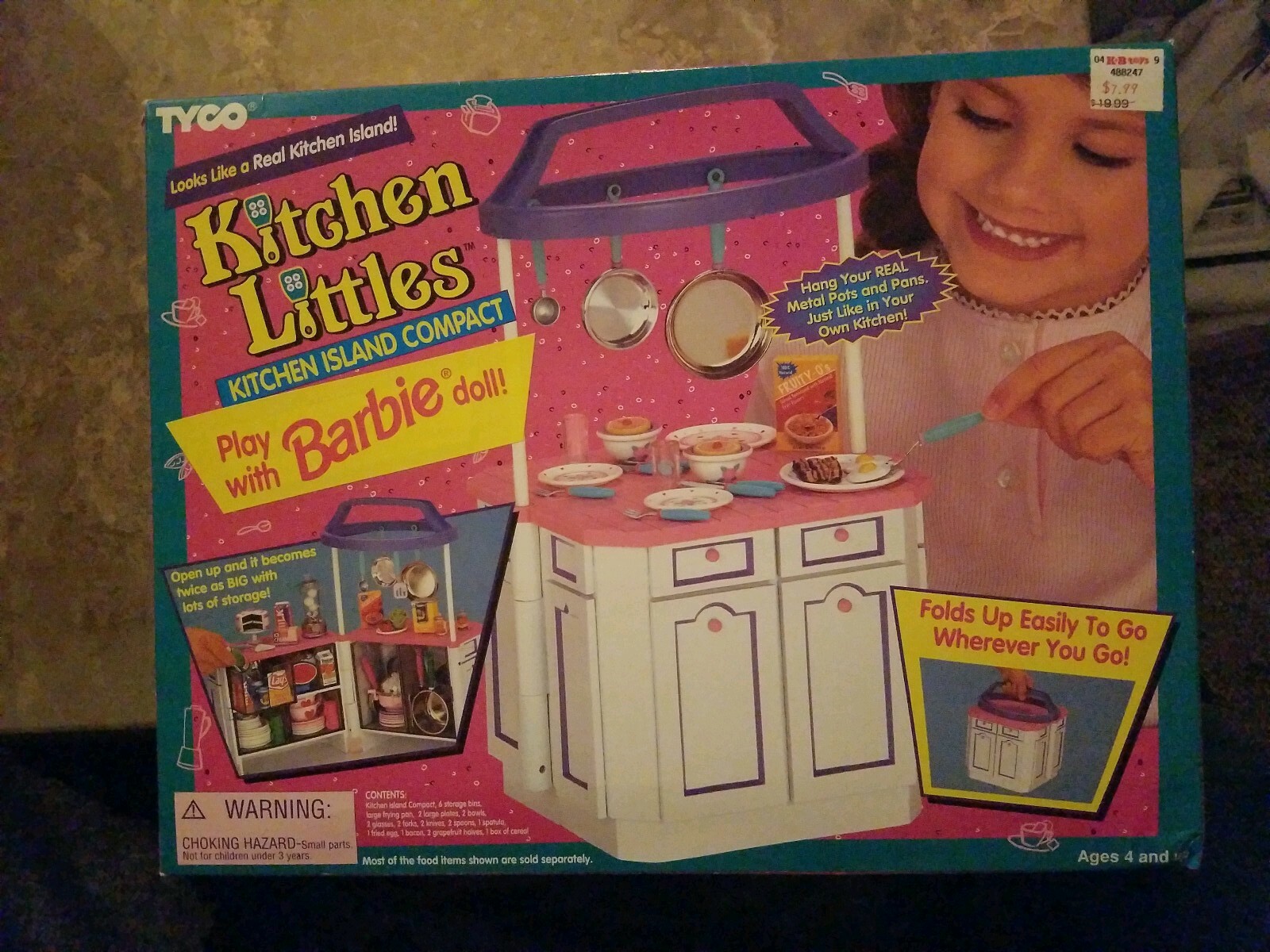 kitchen cart and baby doll