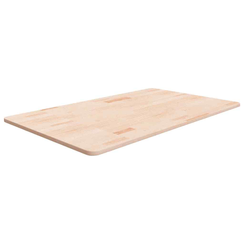 Encimera de Baño Tablero de Lavabo Superficie Mesa Madera Maciza de Roble vidaXL