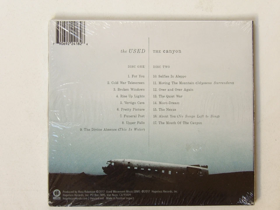 The Used:  The Canyon   NEW SEALED  2XCD Foto 2 de 3