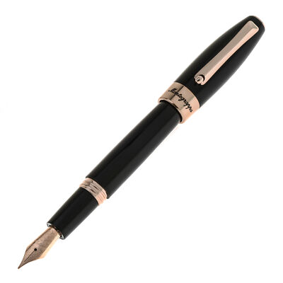 Montegrappa Fortuna Black and Gold Fountain Pen