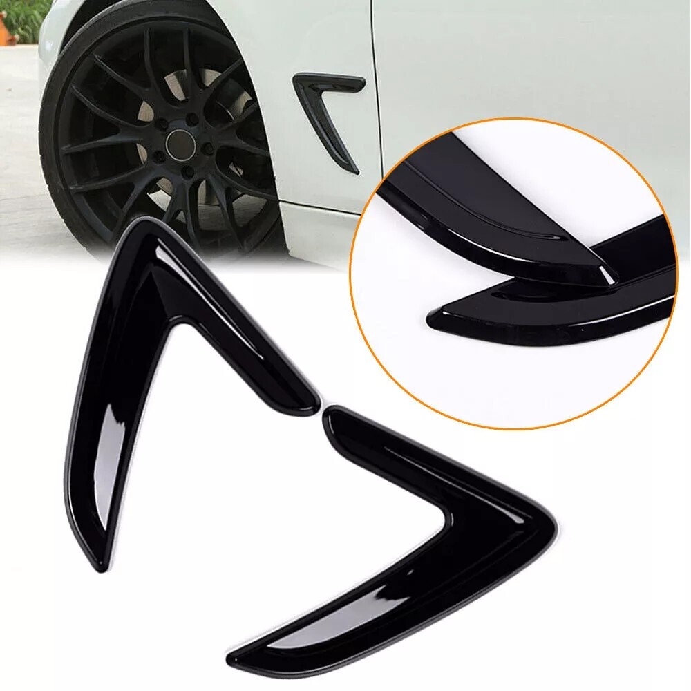 2pcs Car Side Fender Air Flow Vent Decor Cover Trim Accessories For BMW 12-18