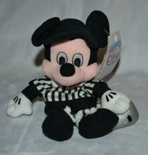 Disney Store Referee Mickey Mouse Mini Bean Bag 8" Plush Vintage See Description