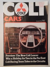 MITSUBISHI COLT CARS orig 1979 UK Mkt Publicity Brochure - Sapporo Lancer Racing