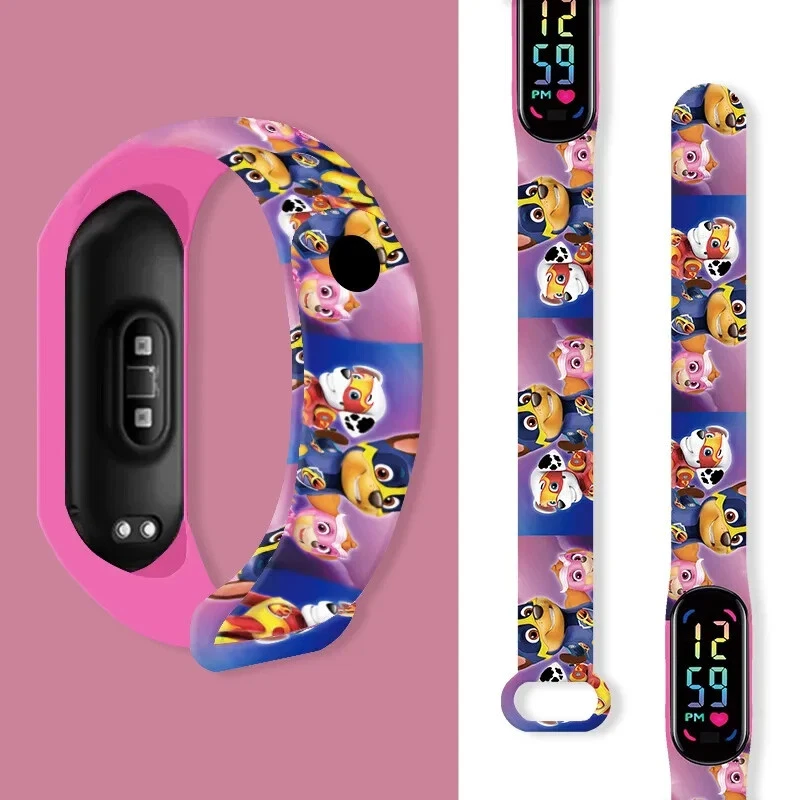 Paw Patrol Electronic LED Smartwatch Anime Dog Chase Skye Marshall Waterproof - image 4 of 4
