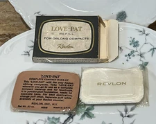 VINTAGE REVLON LOVE PAT REFILL FOR OBLONG  COMPACT NEW! TROPIC TAN