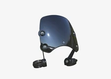 Genuine Dart Piranha S3 Flyscreen - Triumph Bobber 47mm- Black