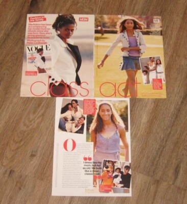 Ella Kidron original FULL PAGED magazine clippings pages PHOTO article