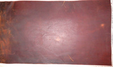 10"x18" DARK BROWN OIL TANNED UTILITY LEATHER COWHIDE avg 1.4mm thick 2014