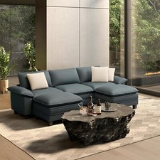 Modular Sectional Sofa Chenille Cloud Couch with Chaise and Cushion 5-Seat