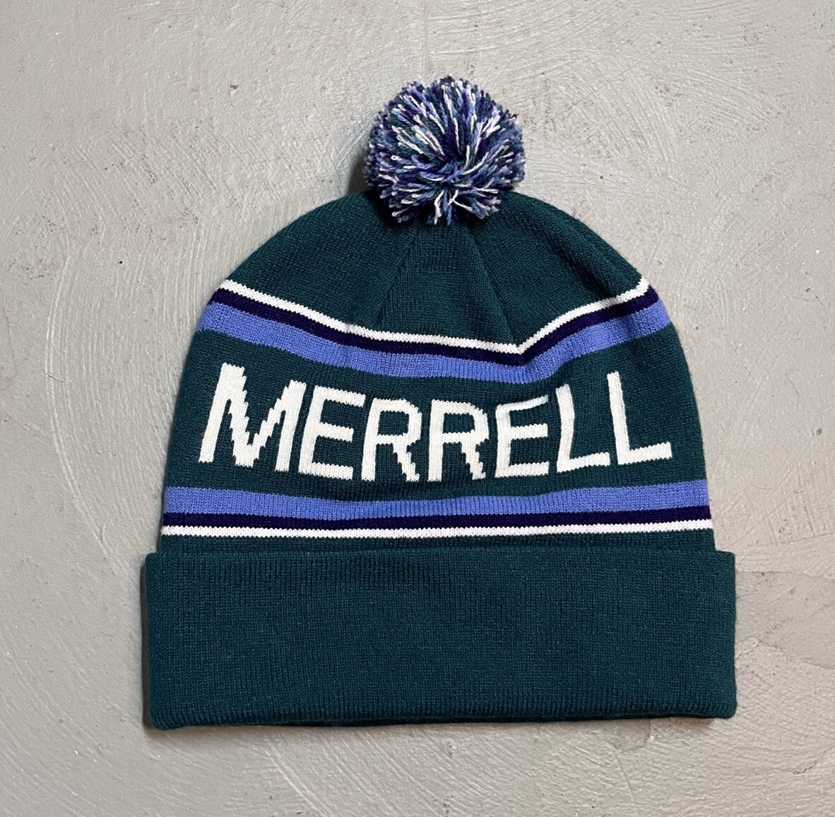 Cappello invernale Merrell all'aperto ski camp a righe pom berretto